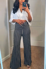 The Essential Pinstripe Wide Leg Pant